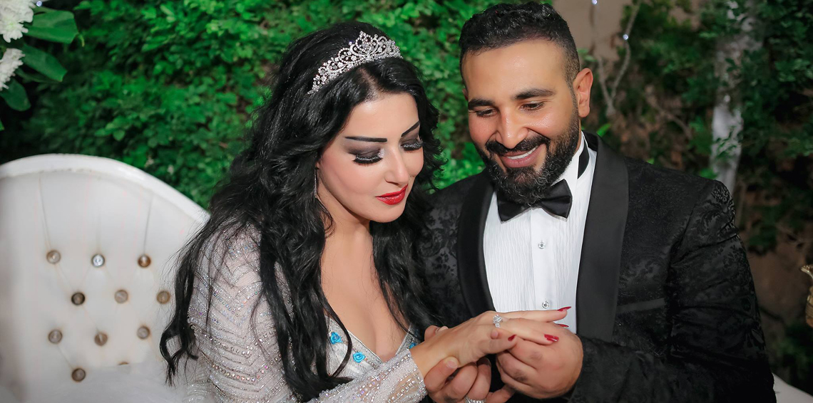 أول خلاف بين سمية الخشاب وأحمد سعد بعد زواجهما