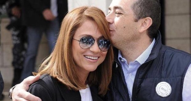 جوليا بطرس تدعم زوجها أشرف انسان